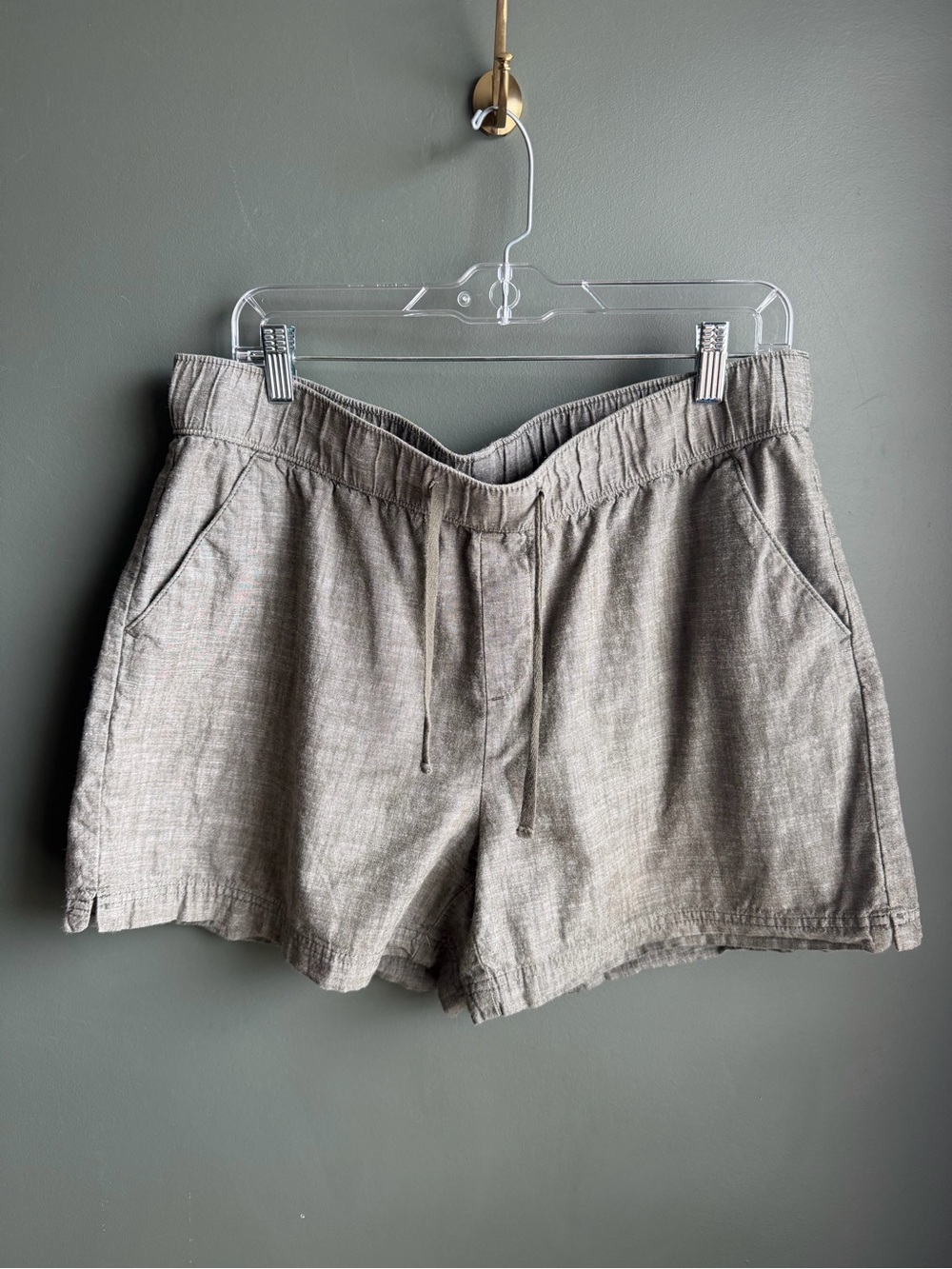 bcg Green/Gray Cotton Shorts